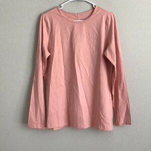 AnyBody Long-Sleeve Layering Knit Top - Rose (Sz ) a623880